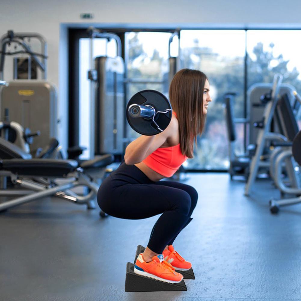 Squat Wedge Block Slant Board Multi-Functional Calf Raise Block Non-Slip Foot and Calf Stretching Incline Wedge for Home Gym