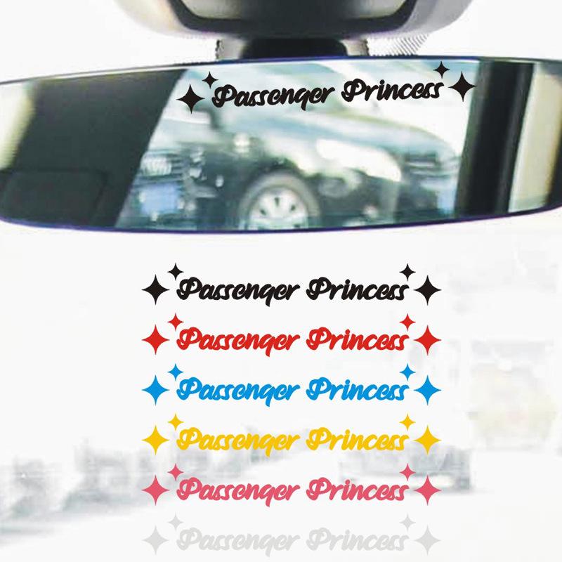Reflective Car Sticker - Passenger Princess Rearview Mirror Decoration
