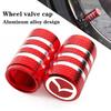 4pcs Car Wheel Tire Valve Stem Caps Airtight Cover Stickers for Mazda 3 Bk Bl Bj Bn 323 Axela Atenza CX-3 CX-4 CX5 Accessories
