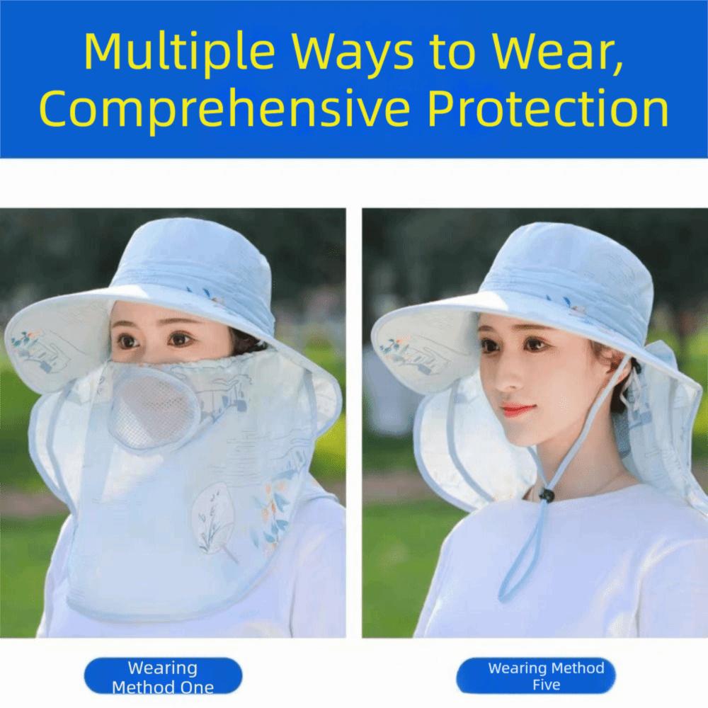 Neck Flap Fishing Hat UV Protection Outdoor Working Cap Men Women Sun Hat  Fishing