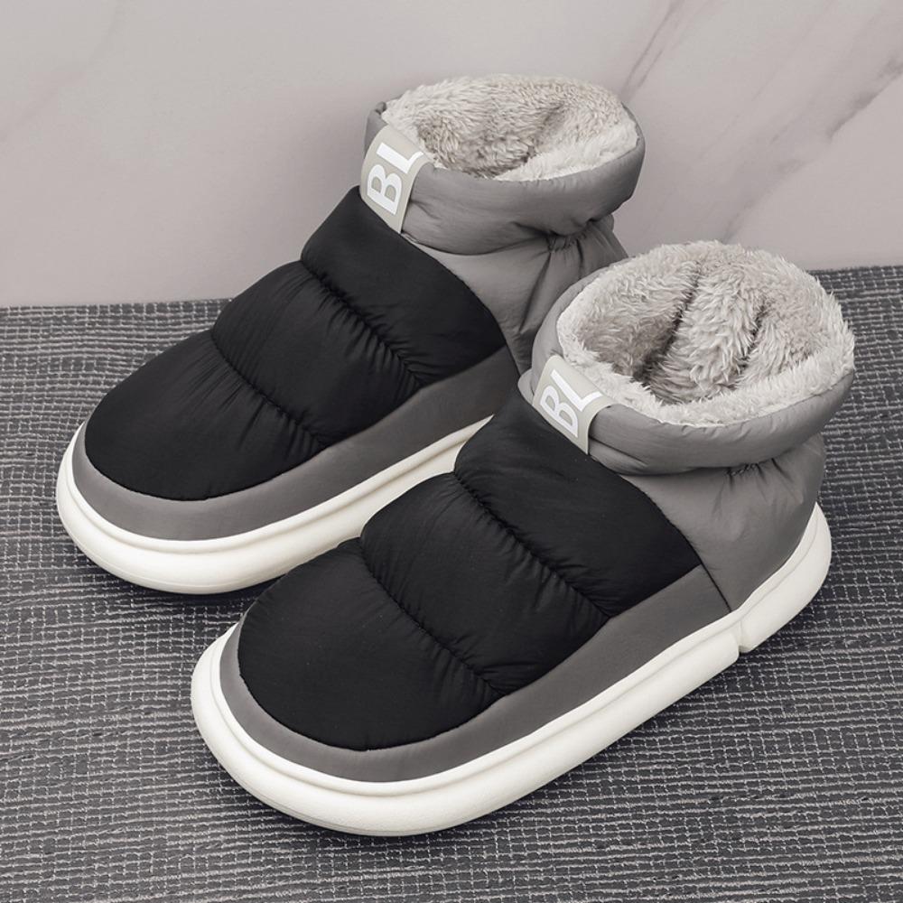 Womens Boots Couple's Down Cloth Bread Shoes Parent-child Wear Winter Cotton Shoes Warmth Snow Boots Man Ankle Boots for Women