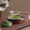 Gaiwan High Temperature Resistant Glass Household Sancai Tea Green Tea Bowl High Value Kung Fu Tea Set Is Not Hot