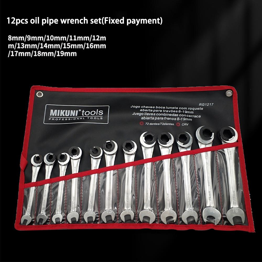 Nouă cheie rotativă cu clichet cu tub deschis de înaltă calitate Cheie universală cu clichet cu deschidere rapidă în baionetă Cheie combinată