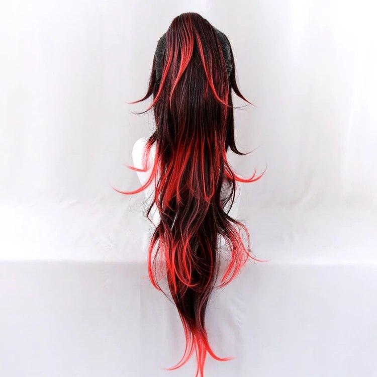 Anime Cosplay Demon Slayer Kimetsu No Yaiba Kokushibo Danganronpa Cosplay Wigs Printing Kimono Uniform Shirt Halloween Carnival