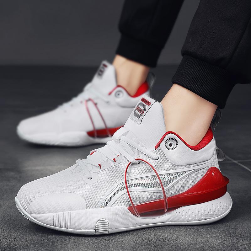 

Basketball shoes men s flash 8 bow sole high elastic elastic sports shoes student training shoes inner line running shoes 36