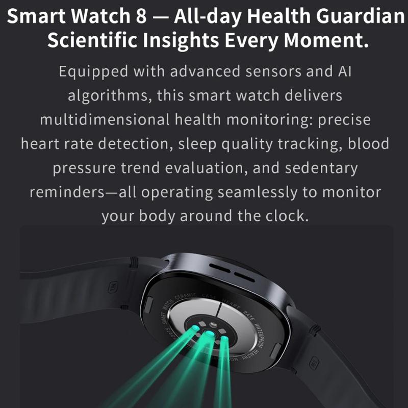 2026 New Watches 8 Mini NFC Bluetooth Call Smart  Men Women GPS  Motion Track AI Voice Sport Heart Rate Health Monitoring AMOLED HD Screen Smartwatch