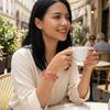 Vielseitig einsetzbar Emaille-Blumenarmband Elegantes offenes Manschettenarmband Geometrisches Metallarmreif Urlaube