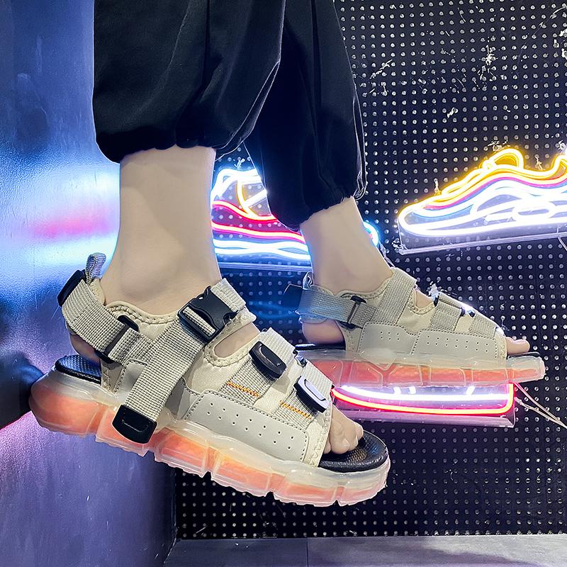 Fashion Summer Trendy Men's Sandals Personalized Fashion Sports Style Outdoor Street Walking Daily Shoes for Young People Casual