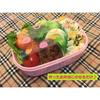 Plus One Bento Sheets, Set of 3, Antibacterial, AG, Fruit and Vegetable Pattern