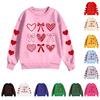 Children's Casual Round Neck Printed Pullover Long,sleeved Hooded Sweatshirt Top
