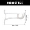 4Pcs Aluminum Alloy Curtain Rod Brackets Heavy Duty Thickened Curtain Rod Holders Retro Style Wall Mount Brackets for Curtains