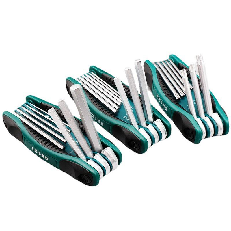 SAST Folding Hex Key Set, 8-Piece Metric & Imperial