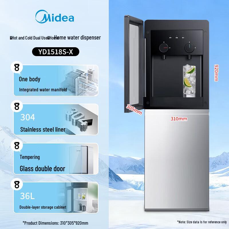 Midea YD1518S-X Top-Loading Hot & Cold Water Dispenser