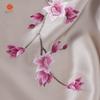 Silk Embroidered Square Scarfn, Chinese Style Mulberry Silk Handmade Suzhou Embroidery Silk Scarf with Double-Layer Silk And Frog Clasp, Gift Box Set