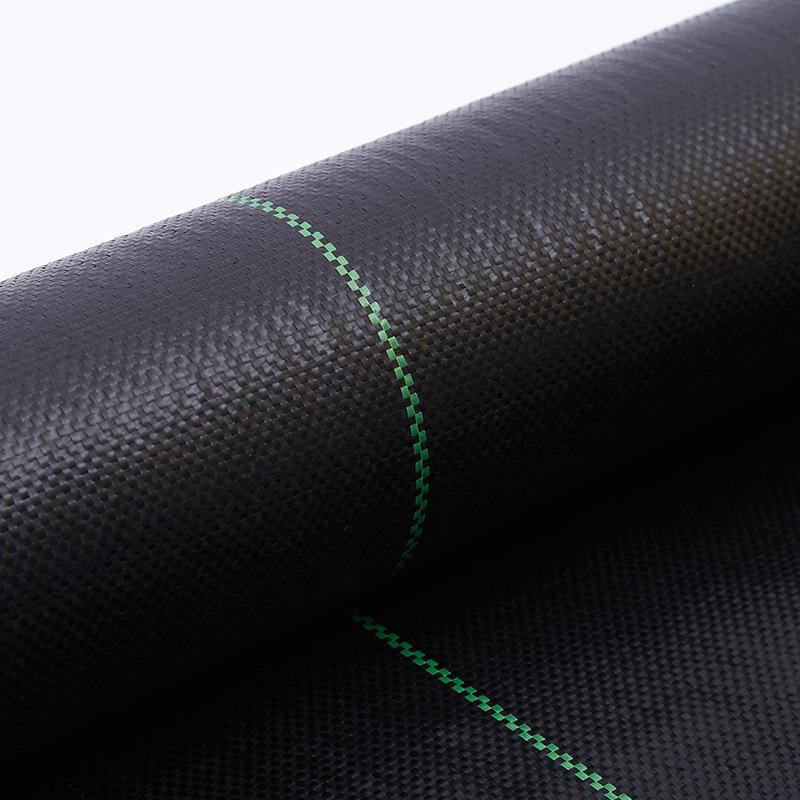 Black Agricultural Anti Grass Cloth PP Garden Weed Barrier Fabric Permeable Anti-Weed Mesh Geotextile Greenhouse Weeding Mat