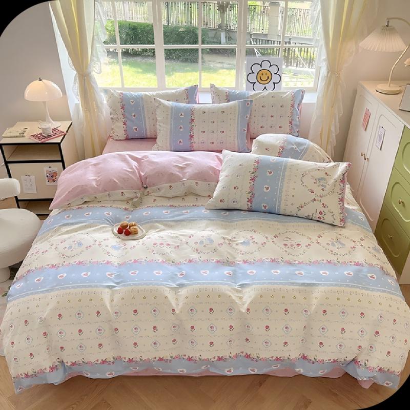 

Grace All-Cotton Printed Manor Secret Quilt Set