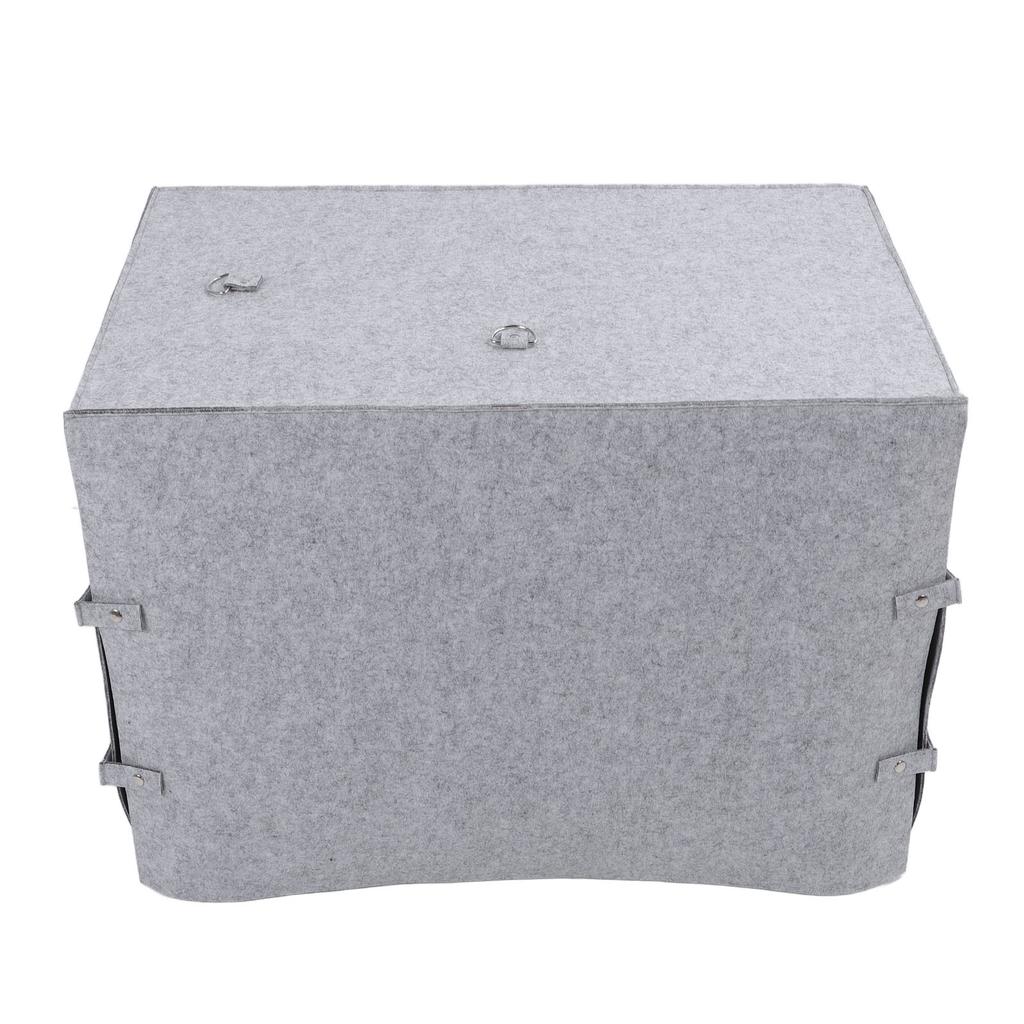 Dog Crate Cover Foldable Coldproof Felt Material Keep Warm Windproof Pet Kennel Cover for Winter Col