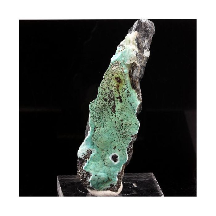 Pierres et Minéraux. Hydrozincite + Aurichalcite. 92.0 ct. La Sanguinede, Les Malines, Gard, France. Rare.