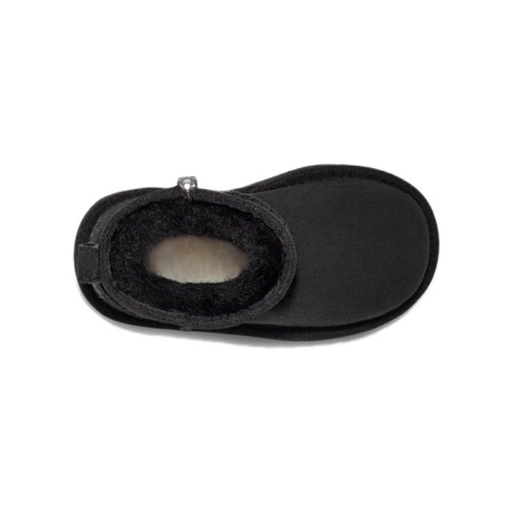 UGG Classic Ultra Mini Boot Black (Toddler) Baby Sneakers 1130750T-BLK