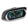2 IN 1 LCD Gauge+Alarm Oil Pressure Gauge+Water Temperature Meter with Sensor 1/8NPT for Petrol Diesel Auto Car 12V24V