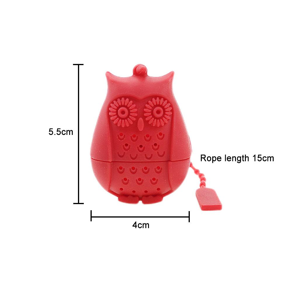 Silicone World Owl Tea Strainer Tea Bags Food Grade Silicone Leaf Tea Infuser Filter Diffuser Tea Filter Tool Teacup Accessories