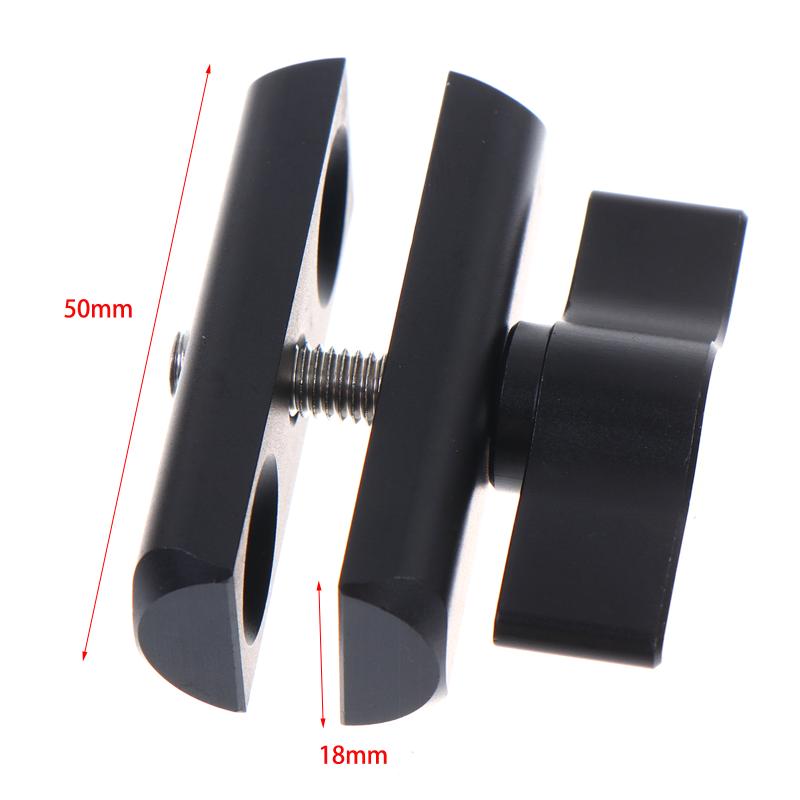 17Mm Ball Mount Double Socket Arm Clamp Joint Connecting Rod 1/4" Screw Adapter For 13 For Osmo360 Camera Phones Gps Holder