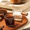 75ml Heat‑Resistant Glass Measuring Jug Double Spout Espresso Milk Pitcher with Handle Graduated Coffee Measure Cup