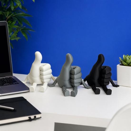 Desktop Ornament, 3D Printing One-Piece Molding with Smooth Surface, Movable Joints Adjustable Posture Figure for Healing Gift Home Decor