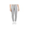 Adidas Side Three Stripes Lace-Up Cuffed Retro Knitted Sports Pants Women Pants Gray IC9922