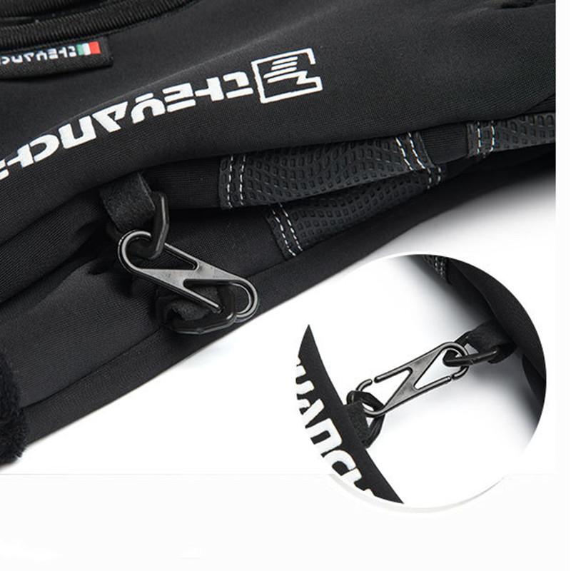 2021 Winter Gloves Riding Ski Gloves Winter Zipper Touch Screen Wind Protection Warm Waterproof Sports Plus Velvet Climbing