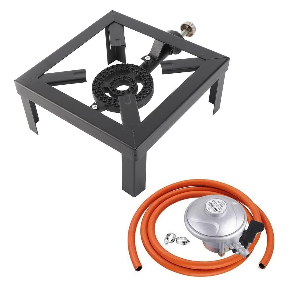 8KW Stove 8KW Gas Boiling Ring Cast Iron Stove Large Stove Outdoor Cooker Iron Frame Portable Fire Control Stove