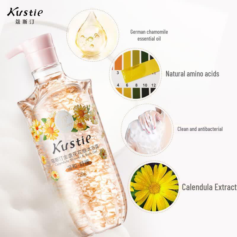 Kustie Calendula Petal Shower Gel