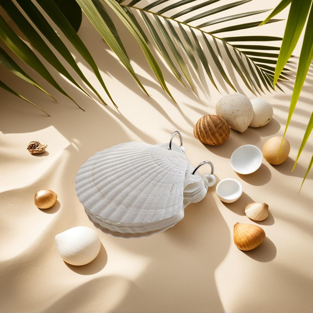 Shell Shape Small Journal with Customizable Loose Leaf Page Refillable Paper Notebook for Artistic Expression Daily Use