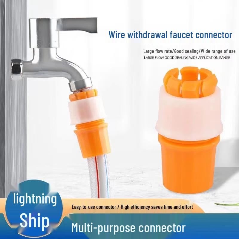 Manguera de Extensión de Doble Conector para Cocina, Jardinería y Lavado de Coches