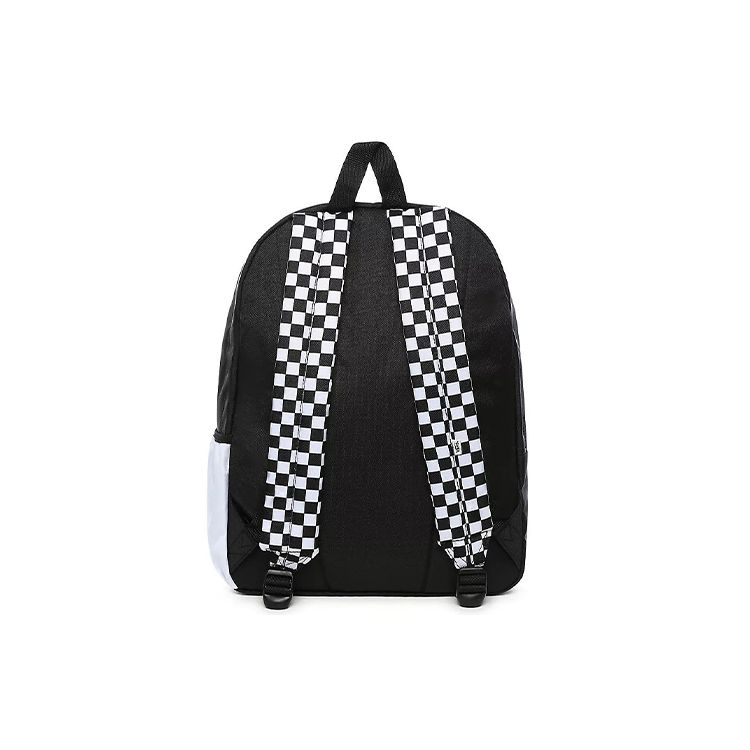 Vans Diy Checkerboard Polyester Backpack Unisex Backpack White VN0A4V3PWHT