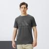 adidas Taekwondo Retro Round Neck Comfortable Breathable Skin-Friendly Big Logo Printed Casual Short Sleeve T-Shirt Men Tops Gray ADICLTS24TK-GFC