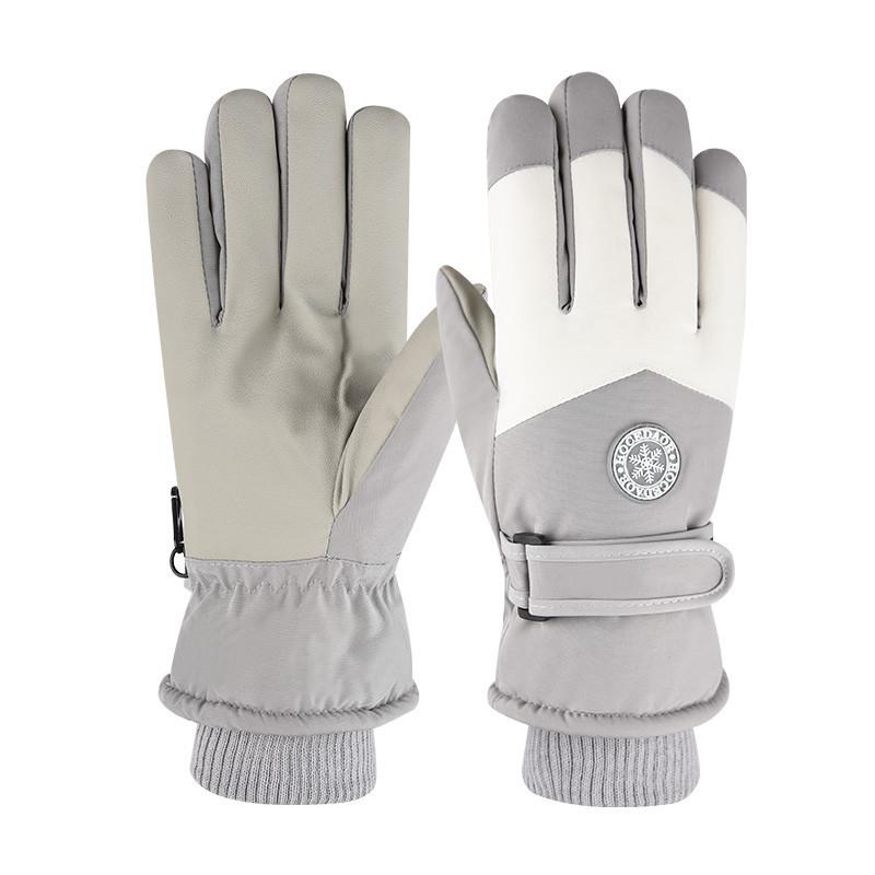 Ski Gloves for Men and Women, Windproof and Splash Proof In Autumn and Winter, Outdoor Motorcycle Riding, Plush and Thick Warm Gloves