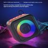 Mini Portable Bluetooth Speaker With Phone Holder, Rgb Lights, Super Bass & 10H Playtime For Travel