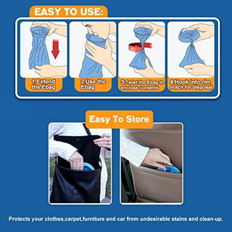 10/20PCS Airplane Boat Vomit Bag Car Multifunctional Portable Bag Travel Anti Vomit Emergency Disposal Kit Disposable