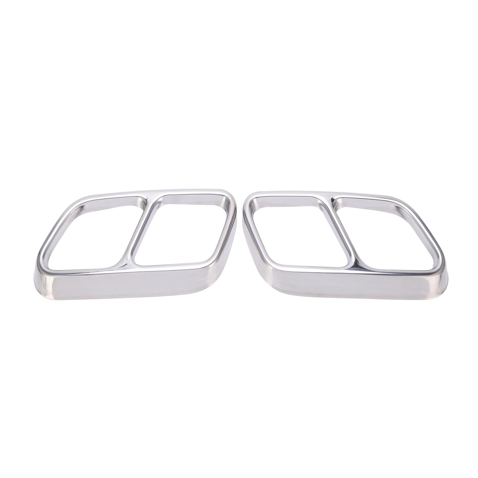 

Car Quad Exhaust Tip Trim Stainless Steel Replacement for W218 20122017( )