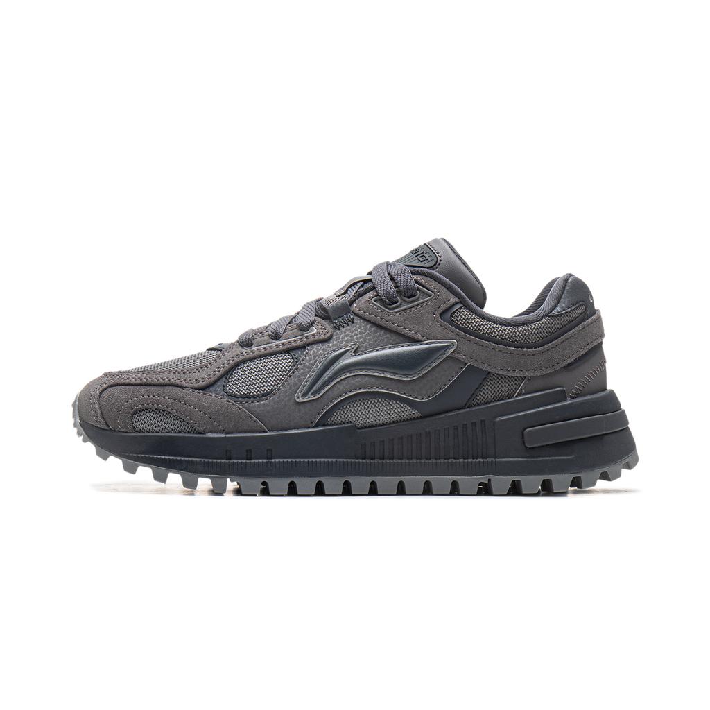 New LiNing Wind Rider 2.0 Anti-Slip Wear-Resistant Low-Top Casual Shoes Women's Smoke Ink Gray/Ash Gray AGCU340-1