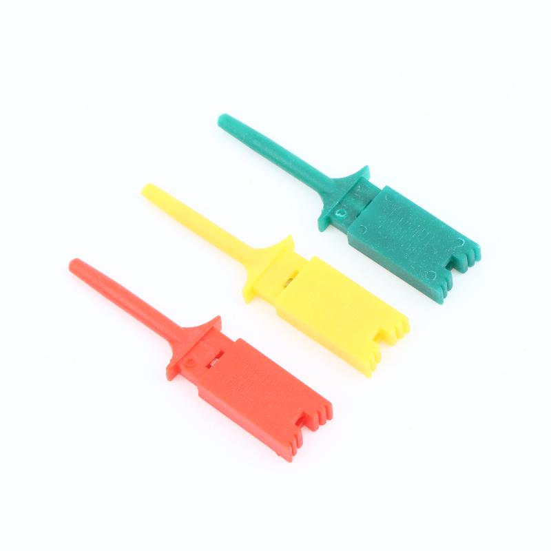 10Pcs SMD IC Test Hook Clips Sharp Tip PCB Probe Grabbers for Tiny SMD Component Testing & Inspection