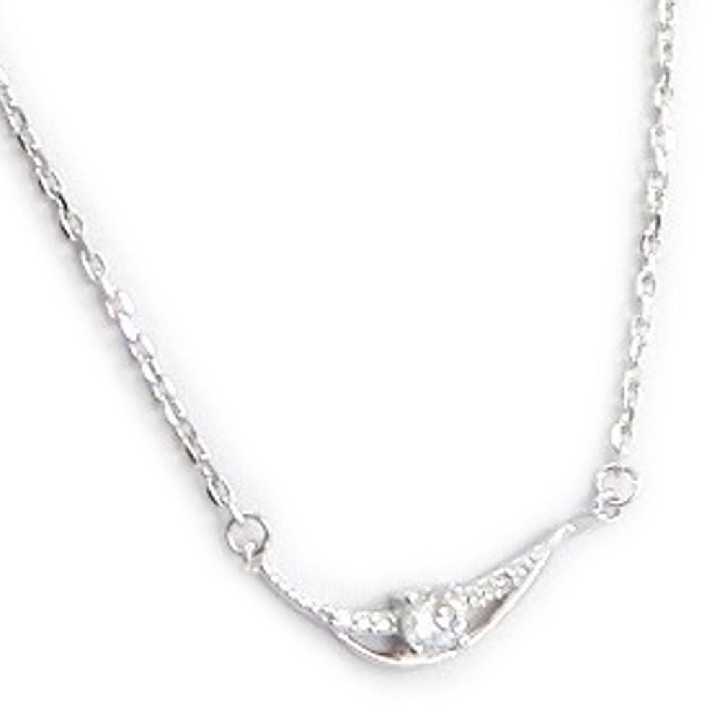 Les Trésors De Lily [I1153] - Silver Necklace 'Scarlett' Silver White (rhodium-plated) - 20x5 Mm