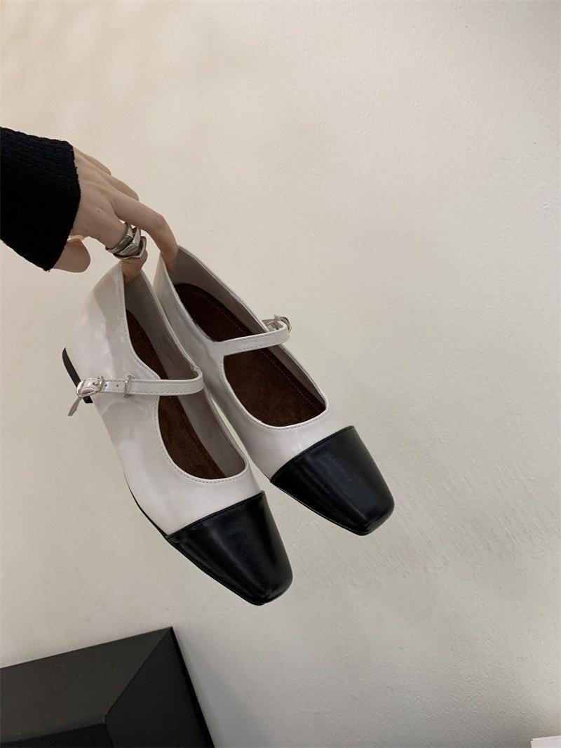 

Весна 2025 маленькие ароматные туфли Мэри Джейн с темпераментом, французские ретро, универсальные, с небольшой внутренней высотой, цветные туфли 39 абрикосовый