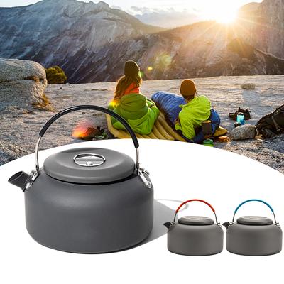 0.8L/1.4L Outdoor Lightweight Aluminum Teapot Kettle Coffee Pot for Camping Hiking   Backpacking