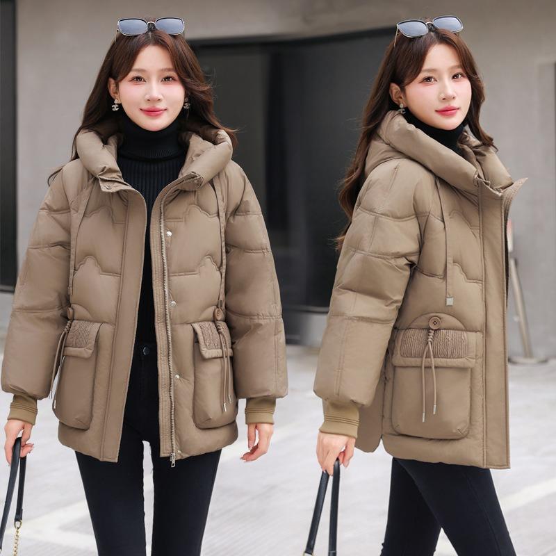 Fashion Women's Cotton Clothes Jacket Autumn and Winter Large Size Cotton Clothes Large Pockets Fashion Versatile Fashion Trend