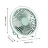 Desk Fans Small Quiet Portable Personal Fan Desktop Cooling Rechargeable Cool Gadgets With Night Light 3 Speeds Wall Mount For