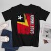 Mehr Design Osttimor Flagge Unisex T-Shirt Tees T-Shirt Rundhals T-Shirts Unisex Jungen Kleidung 100% Baumwolle