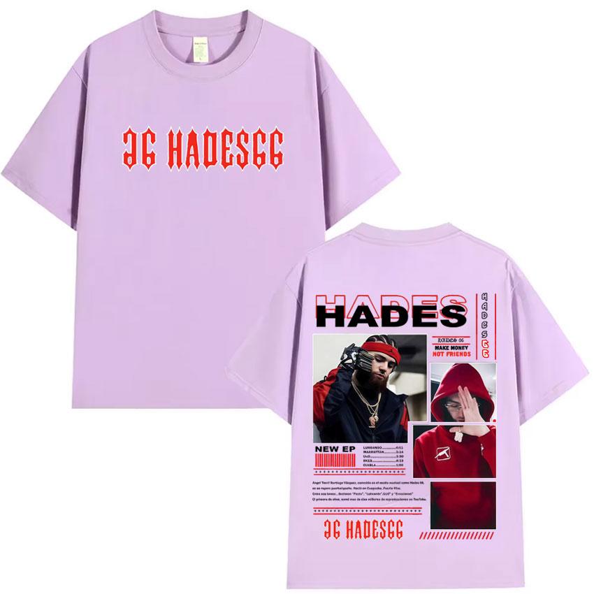 Rapper Hades66 New Merch T Shrit Aesthetic Sports Oversized Tshrit Summer Pop Cotton Hipster Mens Tshirt Y2K Clothes Fans Gift