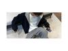 Men's Hooded Thick Zipper Cardigan Jacket - Warm, Loose Fit for Autumn/Winter 2025
